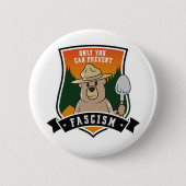 断食を防止できるのはユーザーのみ 缶バッジ (正面)