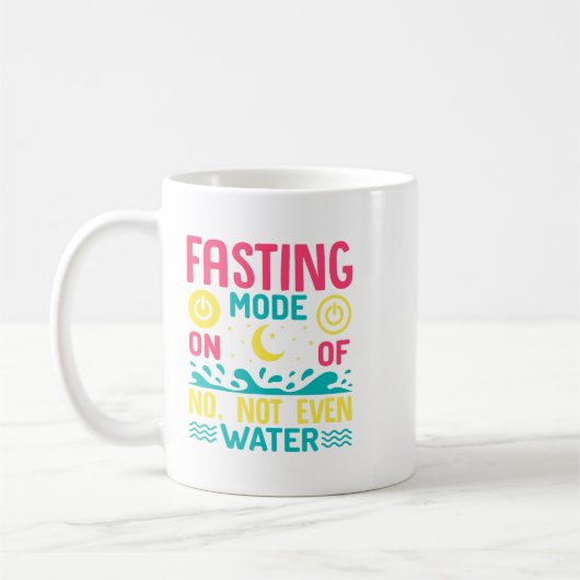 断食ラマダンカレムイードムバラクムスリム月M コーヒーマグカップ (左)