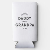 新おじいちゃん妊娠発表ファーザーデー スリム缶クーラー (裏面)