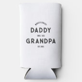 新おじいちゃん妊娠発表ファーザーデー スリム缶クーラー (正面)