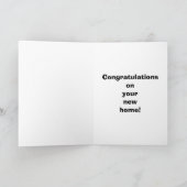 新おもしろいしいホームカードおめでとう カード (内部)