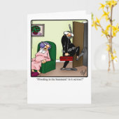 新おもしろいしいホームカードおめでとう カード (黄色い花)