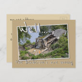 新おもしろいしい住所を移動する解体された家 案内ポストカード (正面/裏面)