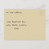 新おもしろいしい住所を移動する解体された家 案内ポストカード (裏面)