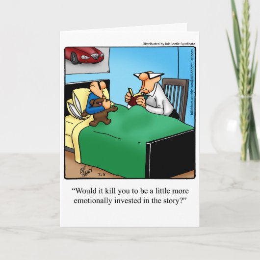 新おもしろいしい保護者のグリーティングカード カード (正面)