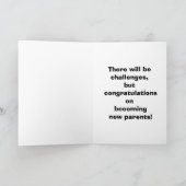 新おもしろいしい保護者のグリーティングカード カード (内部)