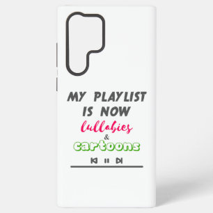 新おもしろいしい父/母のプレイリスト SAMSUNG GALAXY S22 ULTRAケース