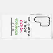 新おもしろいしい父/母のプレイリスト SAMSUNG GALAXYケース (裏面横)