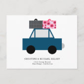 新おもしろいしい自宅住所の通知はがき ポストカード (正面)