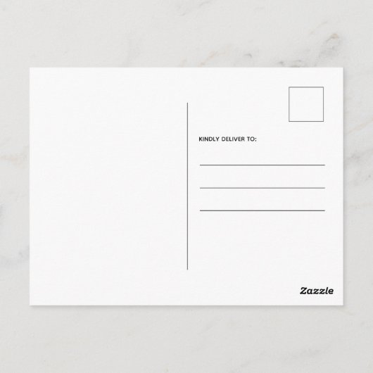 新おもしろいモダン住所カスタムペット犬の写真 ポストカード (裏面)