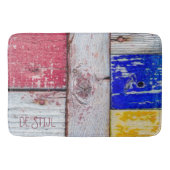 新おもしろい可塑性木製美術スタイルカスタマイズ バスマット (正面)