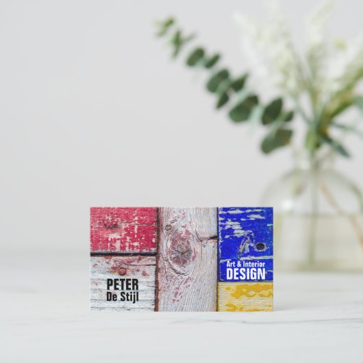 新おもしろい可塑性芸術スタイルカスタマイズ 名刺 (スタンド正面)