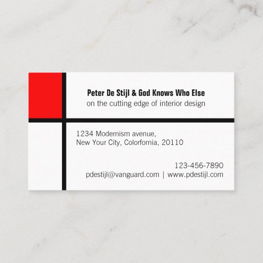 新おもしろい可塑性芸術スタイルカスタマイズ 名刺 (裏面)