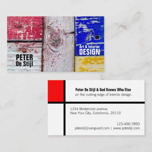 新おもしろい可塑性芸術スタイルカスタマイズ 名刺 (正面/裏面)