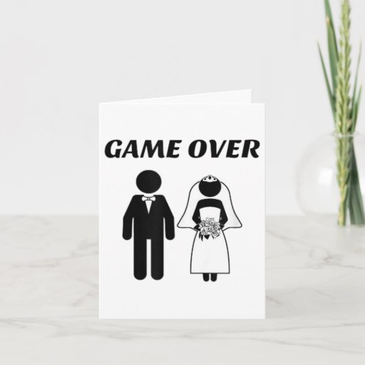 新おもしろい婚の新婦と新郎_1 カード (正面)