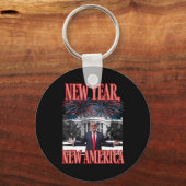 新おもしろい年を切り開く キーホルダー (正面)