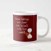 新おもしろい年引用文砂時計 ジャンボコーヒーマグカップ (右)