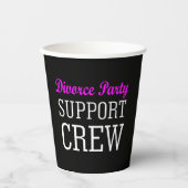 新おもしろい支援独身の乗務員離婚パーティー 紙コップ (正面)