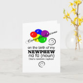 新おもしろい甥 カード (黄色い花)