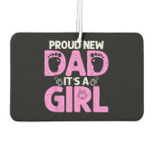 新おもしろい誇りを持ったお父さ男性へんのプレゼント今日 カーエアーフレッシュナー (裏面)