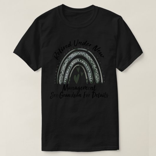 新おもしろい退職した経営者の孫 Tシャツ (デザイン正面)