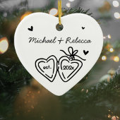 新お洒落婚初めてのクリスマスオーナメント セラミックオーナメント