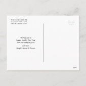 新きらめく年 |ホリデーフォトカード シーズンポストカード (裏面)