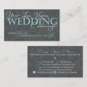 新しいあなたのLVの結婚式の名刺 名刺 (正面/裏面)