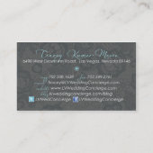 新しいあなたのLVの結婚式の名刺 名刺 (裏面)