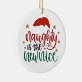 新しいいけな素敵なクリスマスおもしろいサンタ セラミックオーナメント (右)