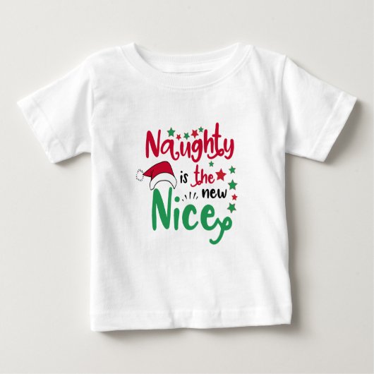 新しいいけな素敵なクリスマス ベビーTシャツ (正面)