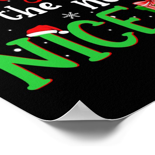 新しいいけな素敵なサンタクおもしろいラースクリスマス ポスター (角)