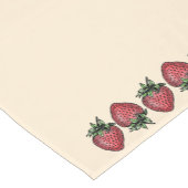 新しいいちごの夏のフルーツのインスピレーション ショートテーブルランナー (コーナー)