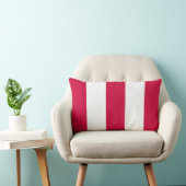 新しいいちご赤い及び白のストライプな腰神経の枕 ランバークッション (椅子)