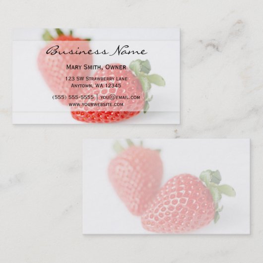 新しいいちご 名刺 (正面/裏面)