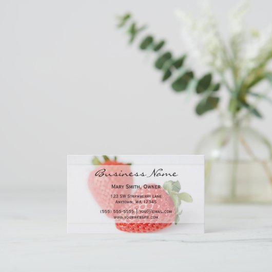 新しいいちご 名刺 (スタンド正面)