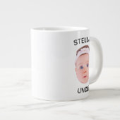 新しいおじさんギフトマグカスタム、ベビー顔写真ギフト ジャンボコーヒーマグカップ (正面右)