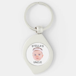 新しいおじさんギフト、カスタムベビー顔写真ギフト キーホルダー