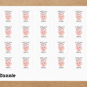 新しいおじさんギフト、カスタムベビー顔写真ギフト スクエアシール