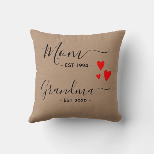 新しいおばあちゃんがおばあちゃんを明かす クッション (裏面)