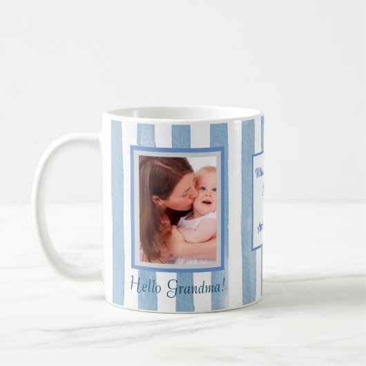 新しいおばあちゃんの写真名 コーヒーマグカップ (左)