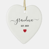 新しいおばあちゃんの最初年のセラミックオーナメントと写真 セラミックオーナメント (右)