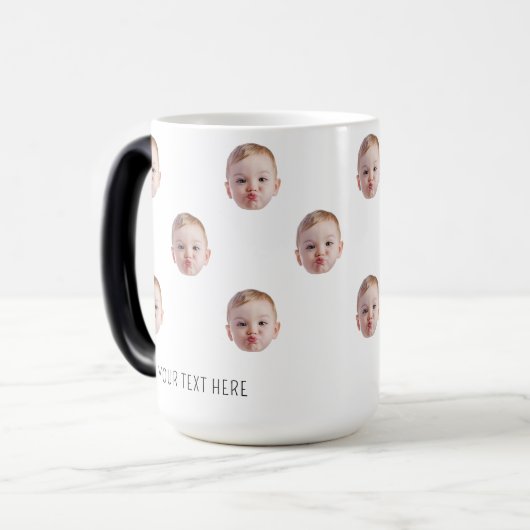 新しいおばあちゃんギフトグランパギフトおもしろいパパペットママ モーフィングマグカップ (正面左)