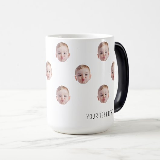 新しいおばあちゃんギフトグランパギフトおもしろいパパペットママ モーフィングマグカップ (正面右)