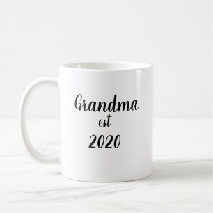 新しいおばあちゃんグランドパグランドペアレントを追加Year Est Gift コーヒーマグカップ