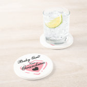 新しいおばあちゃんベビーガールピンクハートギフト コースター (側面)