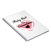 新しいおばあちゃんベビーガールピンクハートギフト ノートブック (右側)