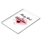 新しいおばあちゃんベビーガールピンクハートギフト ノートブック (左側)