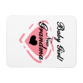 新しいおばあちゃんベビーガールピンクハートギフト マグネット (横)