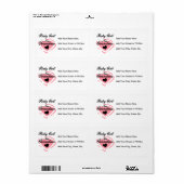 新しいおばあちゃんベビーガールピンクハートギフト ラベル (フルシート)